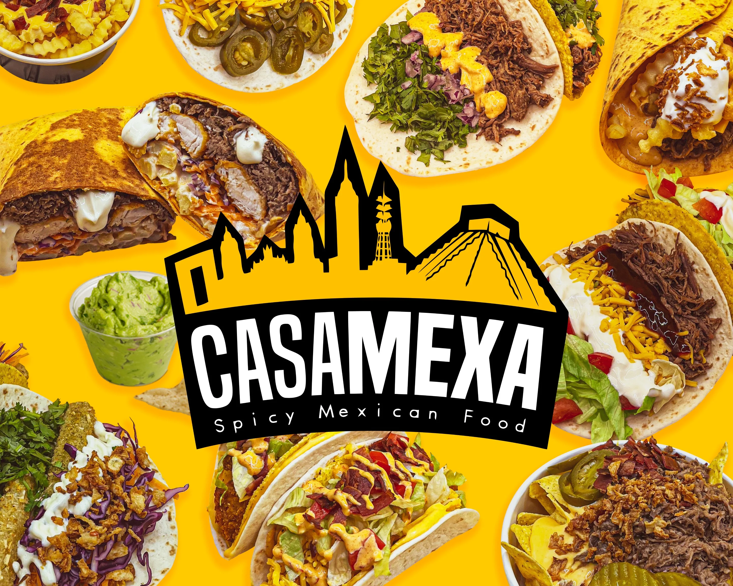 Logo et charte graphique Fast food Casamexa